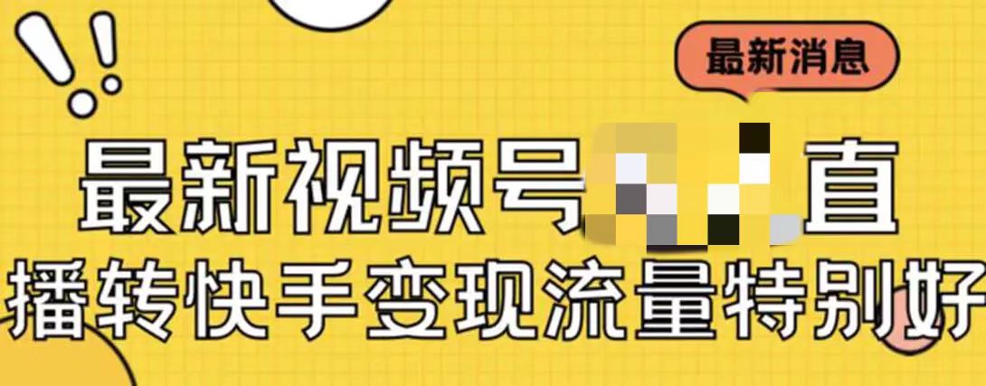最新视频号无需真人出镜的直播转快手变现美女玩法日入500+-梧桐有术
