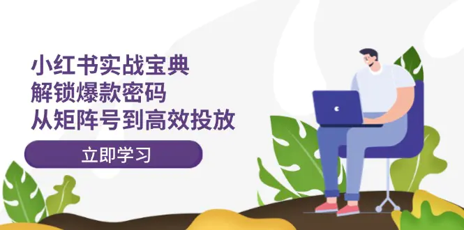 小红书实战宝典：解锁爆款密码，从矩阵号到高效投放-梧桐有术